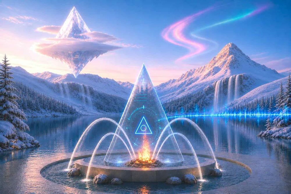 crystal-scape fountain scape